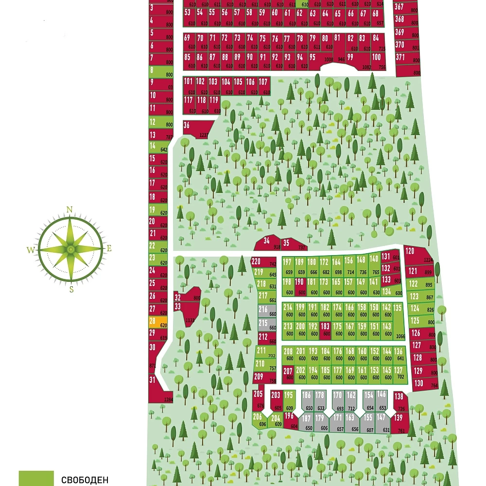 План поселка Графская усадьба