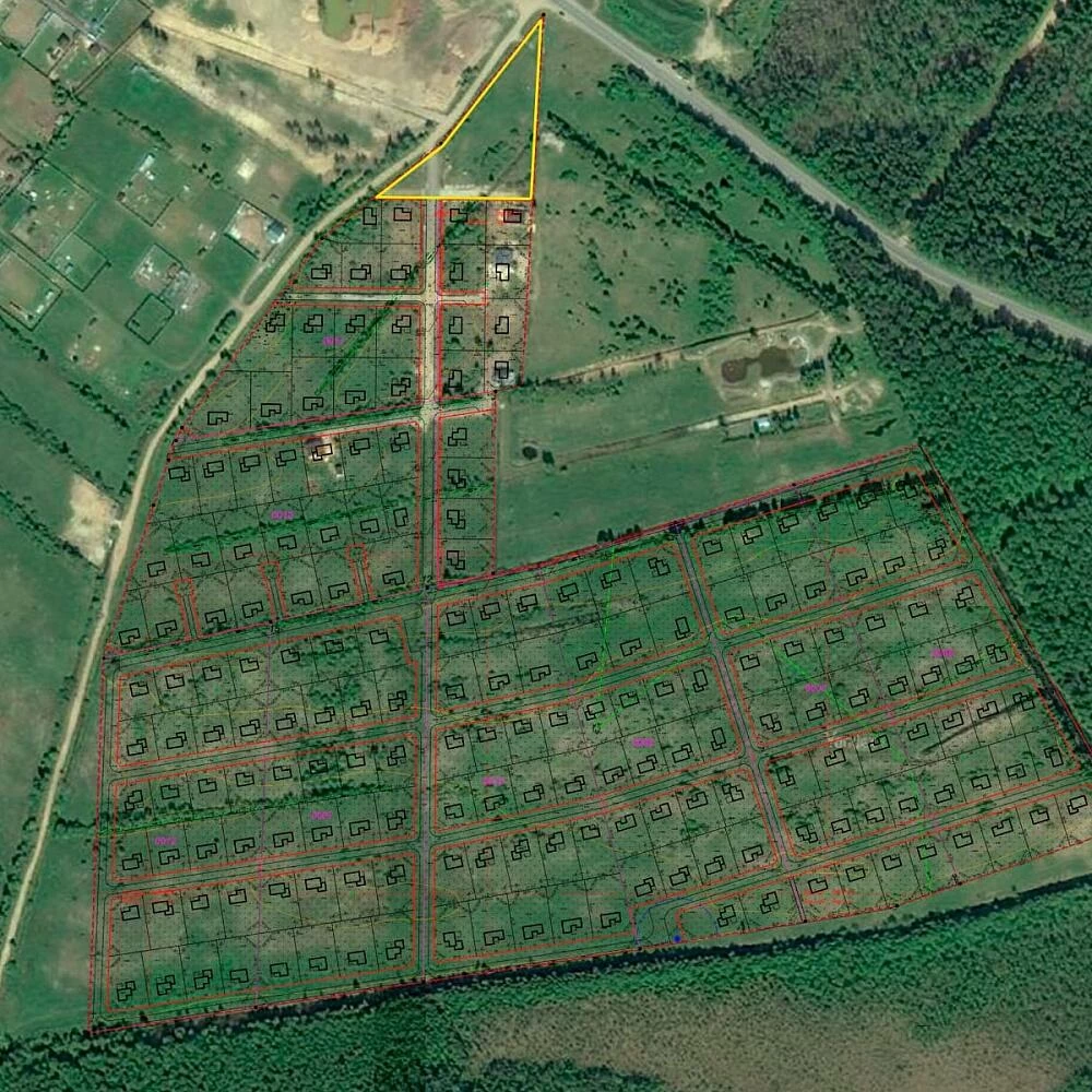 План поселка Усадьба Луговая