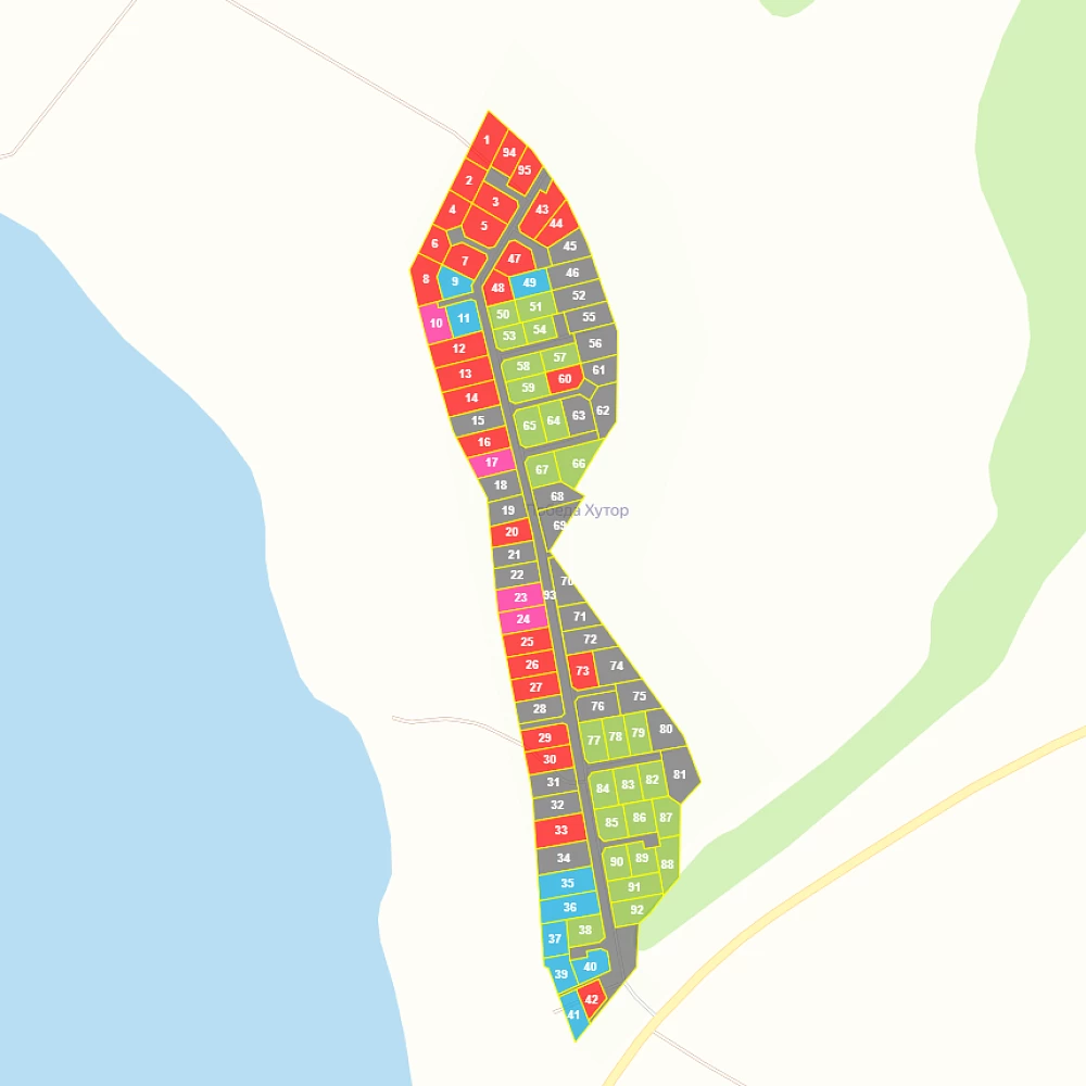 План поселка Победа Хутор