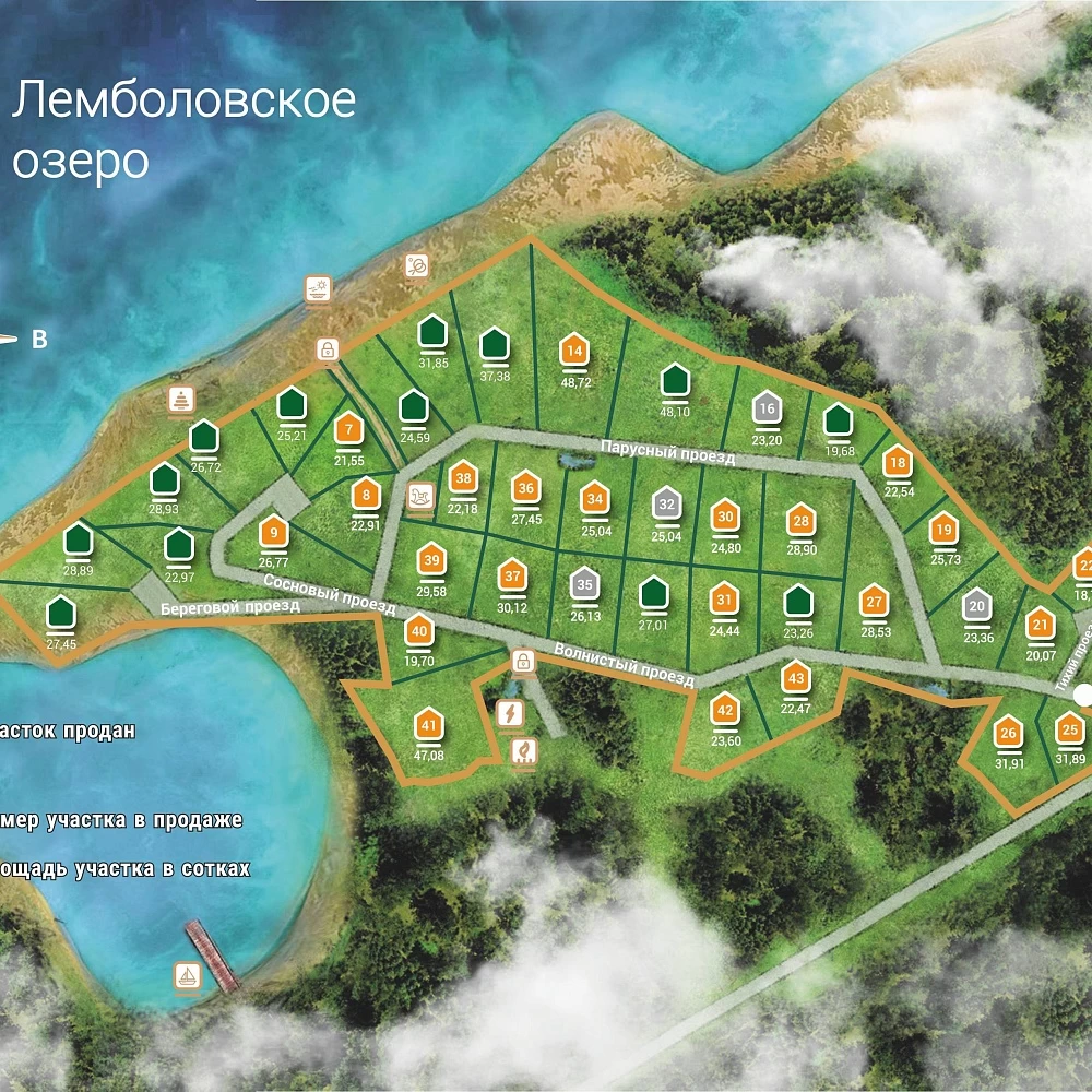 План поселка Высокий стиль