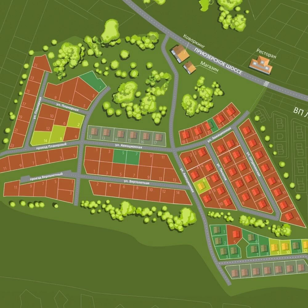 План поселка Вартемяги One
