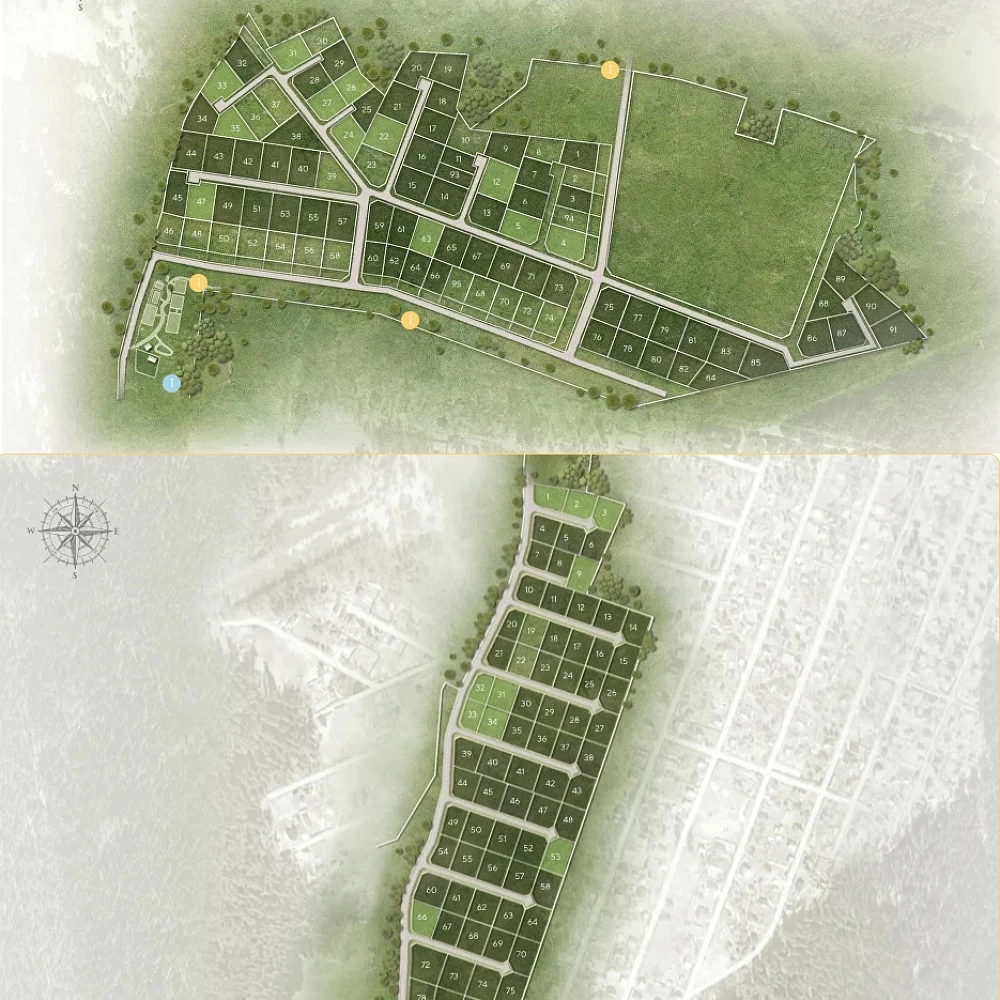 План поселка Ламполово